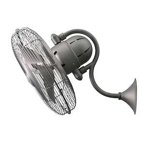 Ashford Moor - 3 Blade Wall Fan In Contemporary and Transitional Style-14.5 Inches Tall and 16 Inches Wide