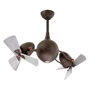 Saunders Lane Rotational Ceiling Fan in Contemporary and Transitional Style 16 Inches Tall and 37 Inches Wide