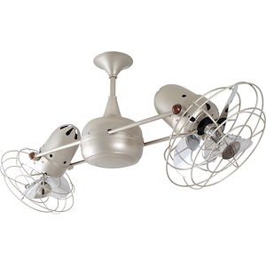 Haddon Cottages 6-Blade Dampe Rated Ceiling Fan In Contemporary and Transitional Style-9 Inches Tall and 39 Inches Wide