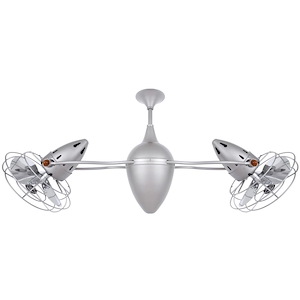 Allison Point - Damp Rated 6-Blade Ceiling Fan In Contemporary and Transitional Style-12 Inches Tall and 46 Inches Wide