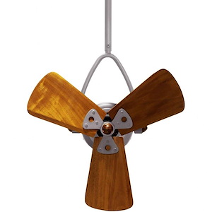 Mortimer Beeches 3-Blade Damp Rated Ceiling Fan In Contemporary and Transitional Style-16 Inches Tall and 13 Inches Wide