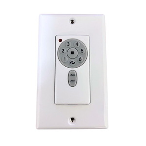 Madeira Villas - 6 Speed and Reverse 5CCT LED DC Motor Wall Control-6 Inch Tall and 6 Inch Wide
