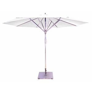 11 Foot Deluxe Pulley Lift Commercial Round Umbrella