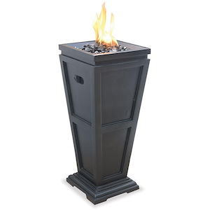 28 Inch Liquid Propane Gas Outdoor Medium Fireplace