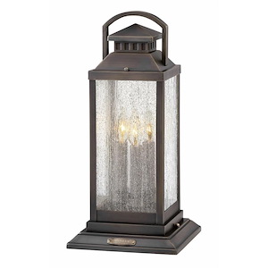 Bailey Terrace - 3 Light Medium Outdoor Low Voltage Pier Mount in Traditional Style - 9.75 Inches Wide by 20.25 Inches High