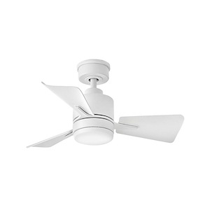 Saffron Lea- 3 Blade Dual Mount Ceiling Fan with Light Kit In Traditional Style-13.25 Inches Tall and 30 Inches Wide