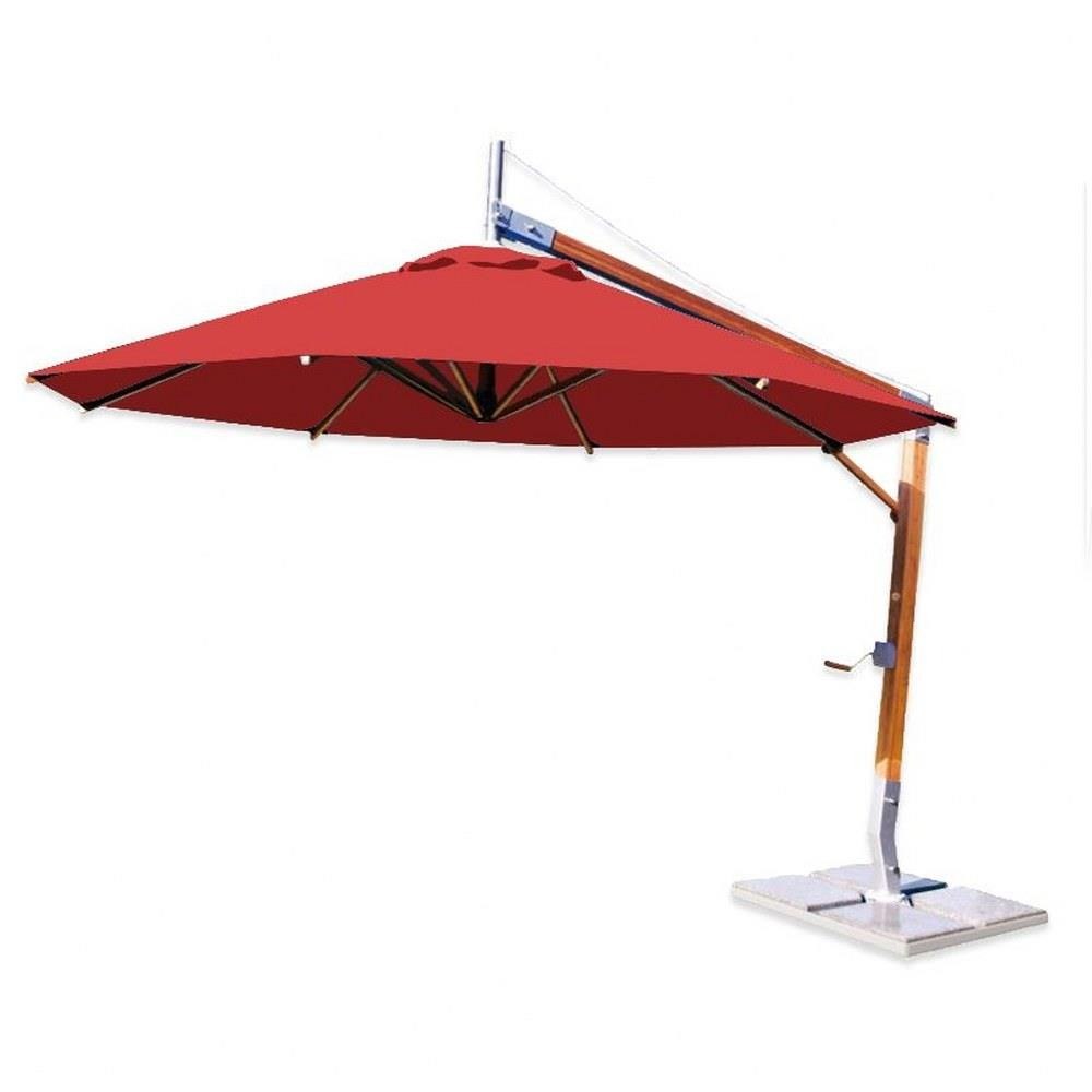 aluminum tube dimensions and thickness used for patio umbrella pole Patiowell 9ft Patio Umbrella with Remote & Optional Base, Red