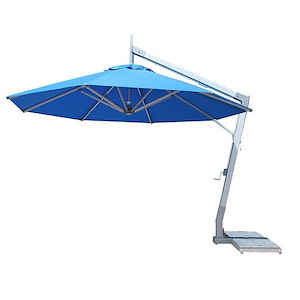 Hurricane Side Wind- 12 Foot Round  Aluminum Cantilever Umbrella - 1297802