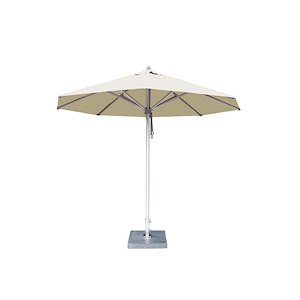 Hurricane - 8.5 Foot Round Aluminum Market Umbrella with Pulley Lift - 1297785