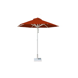 Santa Ana 9 Foot Round Aluminum Market Umbrella with Pulley Lift