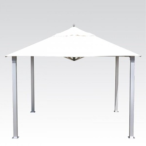 Hurricane Alize - 11 Foot Square Aluminum Pavilion WITH Privacy Curtains