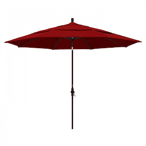 11 Foot Aluminum Market Umbrella with Double Wind Vent - 519190