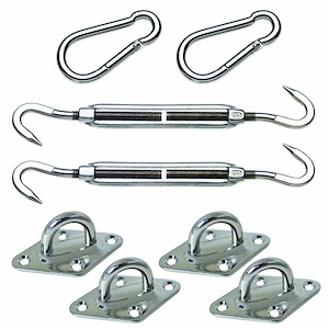 Economy Shade Sail Parts Kit - Square