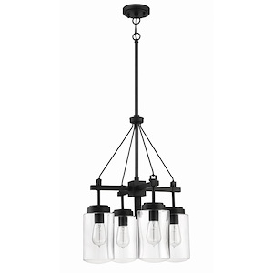 Crosspoint - 4 Light Outdoor Chandelier In Transitional/Modern and Contemporary Style-24.88 Inches Tall and 18.25 Inches Wide