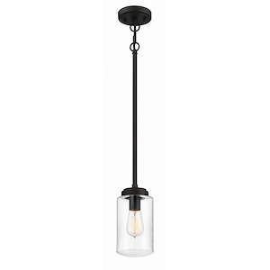 Crosspoint - 1 Light Outdoor Pendant In Transitional/Modern and Contemporary Style-10.13 Inches Tall and 4.88 Inches Wide