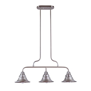 Union - Three Light Island in Transitional Style - 9 inches wide by 24 inches high - 990928