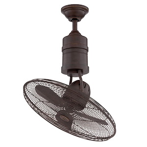 Bellows III - 21 Inch Rotating Cage Ceiling Fan
