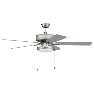 Pro Plus 119 Series - 52 Inch 5 Blade Ceiling Fan with Slim Pan Light Kit