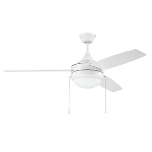 Phaze - 3 Blade Ceiling Fan with Light Kit in Modern-Contemporary Style - 52 inches wide by 16.73 inches high - 1216182