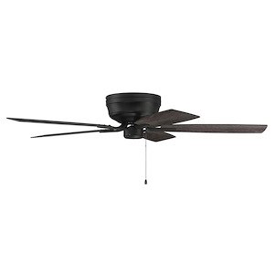 Pro Plus - 5 Blade Flush Mount Ceiling Fan-8.43 Inches Tall and 52 Inches Wide