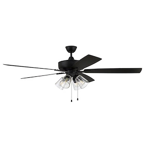 Super Pro 104 Series - 60 Inch 5 Blade Ceiling Fan with Light Kit