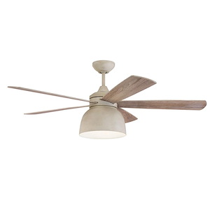 Ventura - Ceiling Fan with Light Kit in Transitional-Outdoor Style - 52 inches wide by 18.91 inches high