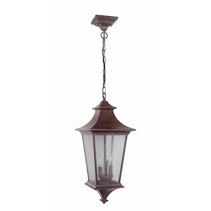 Argent II - 3 Light Large Outdoor Pendant In Transitional Style-24.06 Inches Tall and 10 Inches Wide - 285415