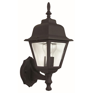 One Light Outdoor Small Wall Bracket in Traditional Style - 6 inches wide by 15.25 inches high - 179375