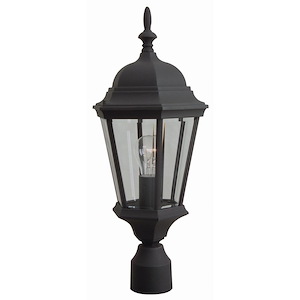 One Light Outdoor Medium Post Light in Traditional Style - 5.88 inches wide by 22 inches high - 179357