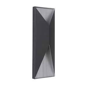 Peak - 14W 2 LED Medium Outdoor Pocket Wall Lantern in Modern Style - 5 inches wide by 14 inches high - 661949