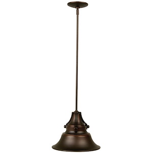 Union - One Light Pendant in Transitional Style - 15 inches wide by 49.25 inches high - 1216326