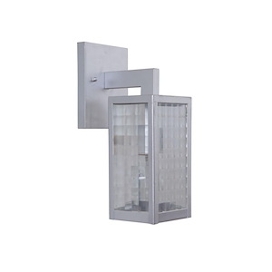 Small Outdoor Wall Lantern Metal Approved for Wet Locations in Transitional Style - 4.25 inches wide by 11.87 inches high - 1216041