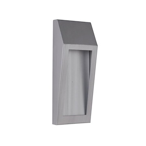 Wedge - 7.5W 1 LED Small Outdoor Pocket Wall Lantern in Modern Style - 4.5 inches wide by 11 inches high