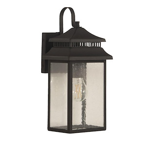 Crossbend - 1 Light Small Outdoor Wall Lantern in Transitional Style - 7 inches wide by 15.13 inches high
