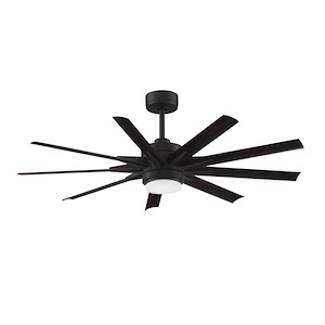 Odyn Custom - 9 Blade Ceiling Fan with Light Kit-22.64 Inches Tall and 56 Inches Wide