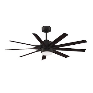 Odyn Custom - 9 Blade Ceiling Fan with Light Kit-22.64 Inches Tall and 56 Inches Wide - 822308