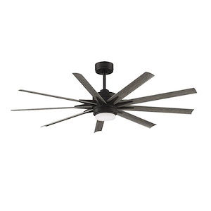 Odyn Custom - 9 Blade Ceiling Fan with Light Kit-22.64 Inches Tall and 64 Inches Wide - 822309