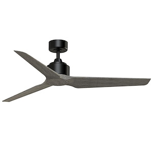 TriAire Custom - 3 Blade Ceiling Fan with Light Kit-14.62 Inches Tall and 56 Inches Wide - 1278497