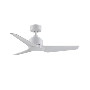 TriAire Custom - 3 Blade Indoor/Outdoor Marine Grade Ceiling Fan with Light Kit-12.42 Inches Tall and 44 Inches Wide - 1336616