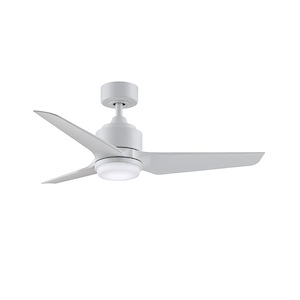 TriAire Custom - 3 Blade Indoor/Outdoor Marine Grade Ceiling Fan with Light Kit-12.42 Inches Tall and 48 Inches Wide - 1336520