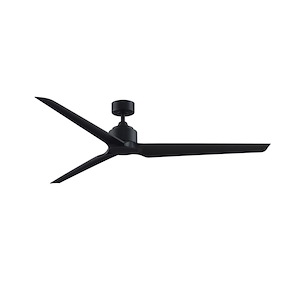 TriAire Custom - 3 Blade Ceiling Fan with Light Kit-15.92 Inches Tall and 72 Inches Wide - 1278498