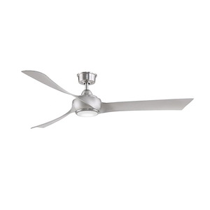 Wrap Custom - 3 Blade Ceiling Fan with Light Kit-16.55 Inches Tall and 64 Inches Wide - 1278524
