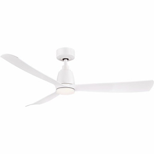 Kute - 3 Blade Ceiling Fan with Light Kit-13.78 Inches Tall and 52 Inches Wide