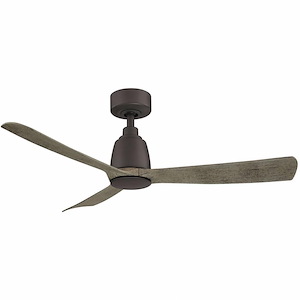 Kute - 3 Blade Ceiling Fan with Light Kit-13.78 Inches Tall and 44 Inches Wide