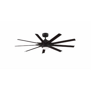 Odyn Custom 9 Blade 56 Inch Ceiling Fan(Motor Only) with Handheld Control and Includes Light Kit - 694993