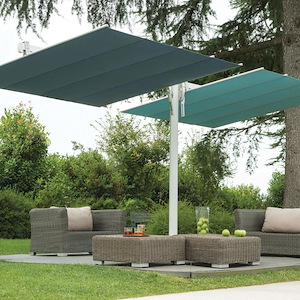 Flexy Twin 8&#39;x17&#39; Double Canopy Silver Frame
