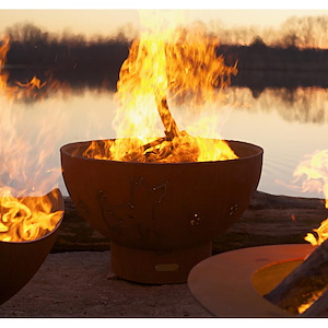 Funky Dog - Natural Gas or Liquid Propane - 36 Inch Wide - 24 Inch tall - Fire Pit - 856219