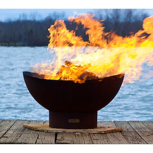 Scallop - Wood Burning - 36 Inch Wide - 22 Inch Tall - Fire Pit
