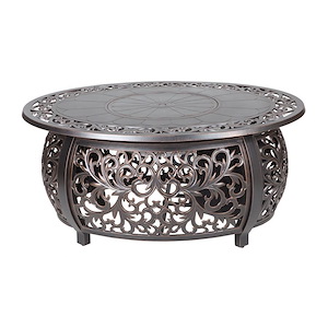 Toulon - 51 Inch Oval Lpg Fire Pit
