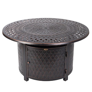 Verona Aluminum Round Lpg Fire Pit - 1011843